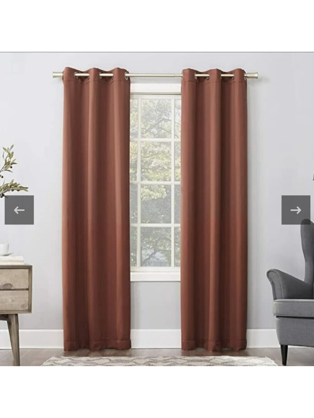 Sun Zero Lichtenberg Rod Pocket Curtain Panels - 50x84" - 2 Panels  - NEW